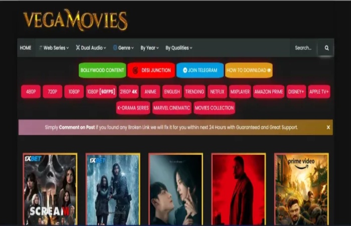 What benefits of using the vegamoviesnl website_