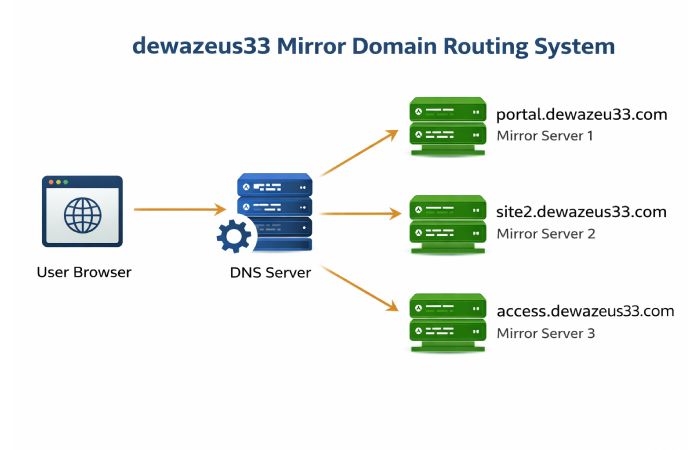 dewazeus33 mirror domain routing system explanation