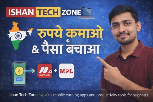 ishan tech zone India earning app tutorial channel overview