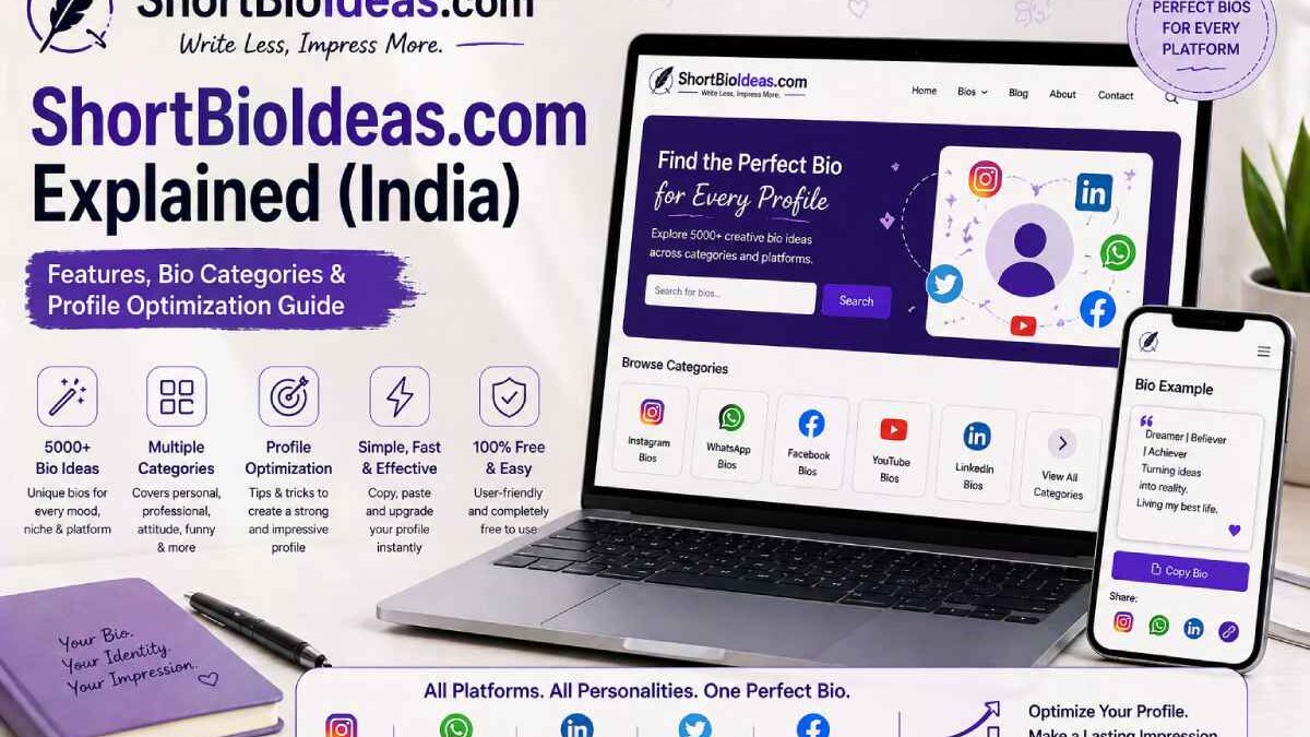 ShortBioIdeas.com Explained (India): Features, Bio Categories & Profile Optimization Guide