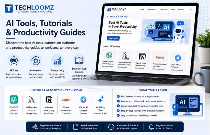 techloomz ai tools tutorials productivity automation guides