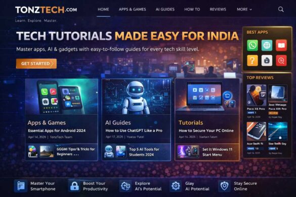 tonztech com India technology tutorial platform overview