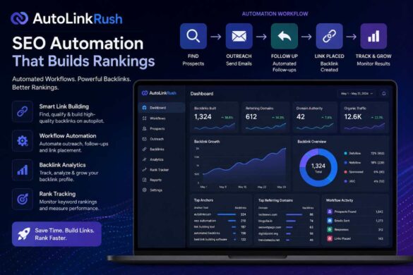 autolinkrush com seo automation workflow dashboard
