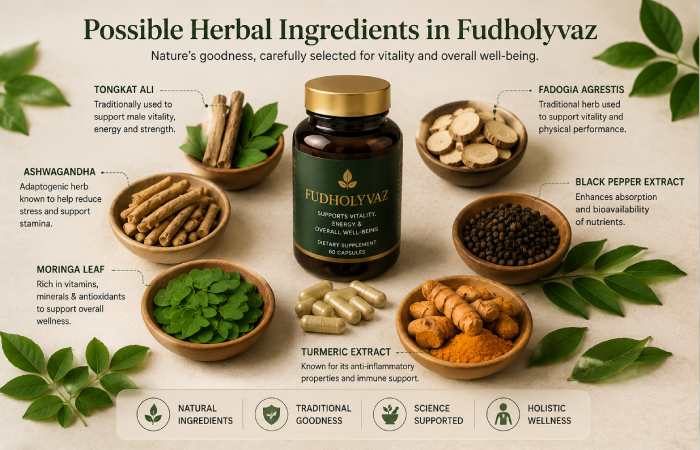 possible herbal ingredients in fudholyvaz