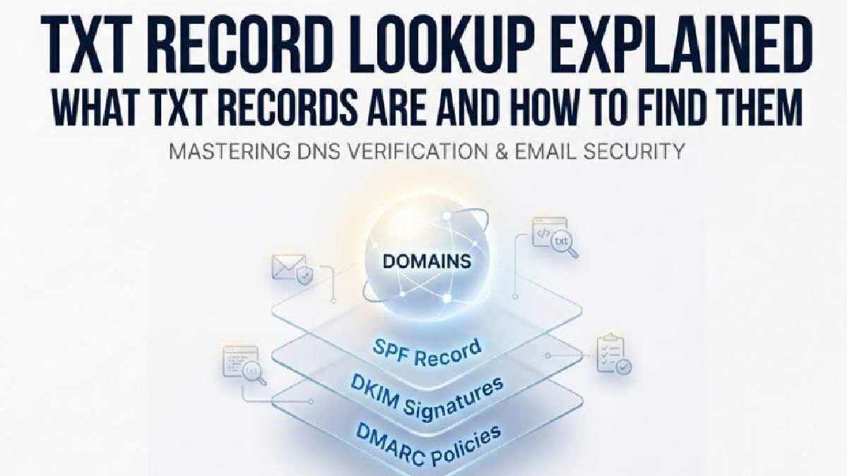 TXT Record Lookup Explained: What TXT Records Are And How To Find Them